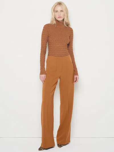 As By Df Finn Straight Leg Trousers In Brown
