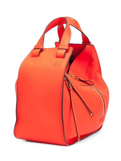 Shop Loewe 'hammock' Bag In Red