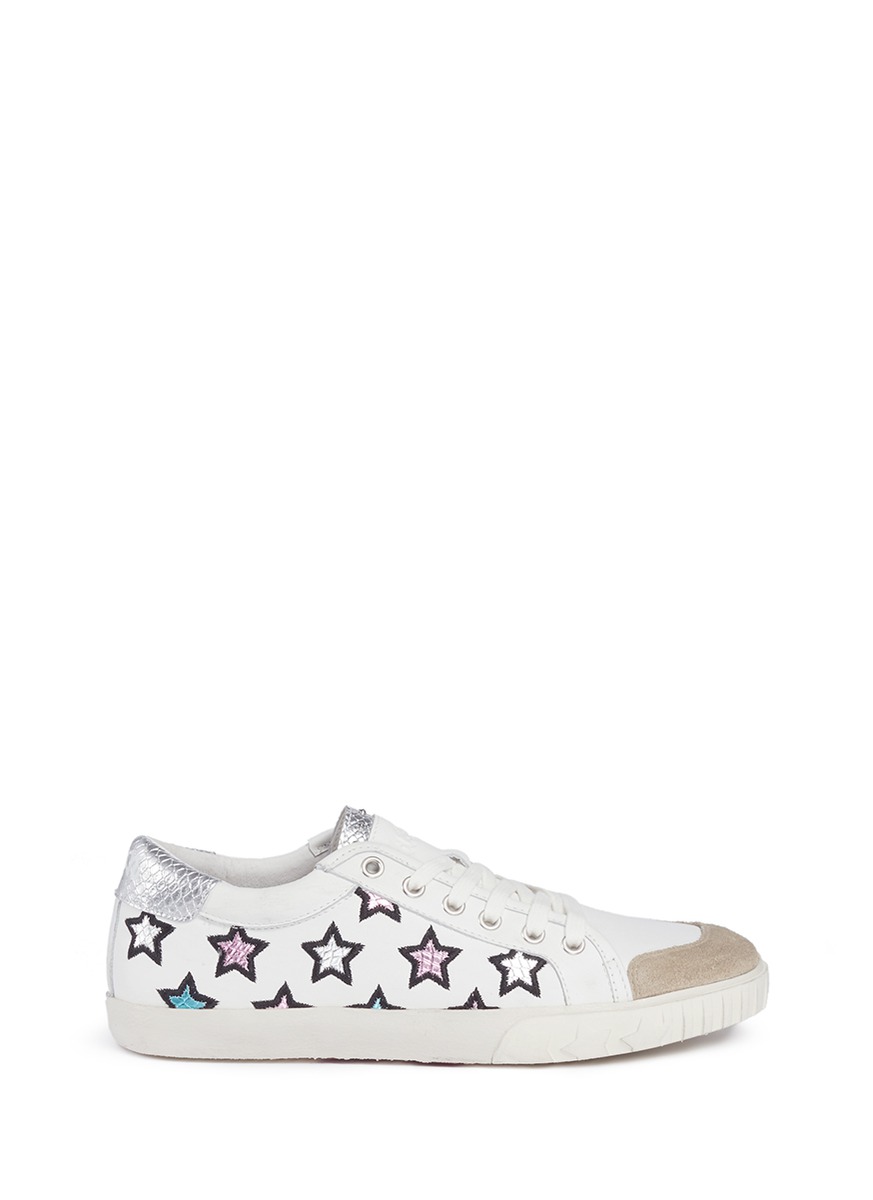 metallic star sneakers