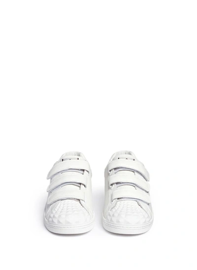 Shop Ash 'club' Rubber Prism Leather Sneakers