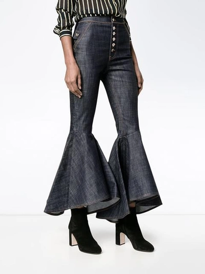 Ellery Ophelia High-rise Flared Jeans In Indigo-blue | ModeSens