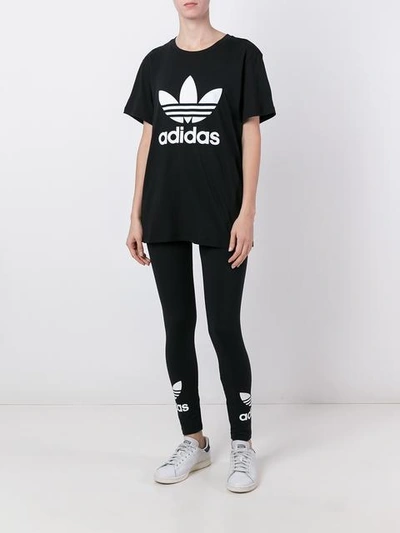Gucci 'trefoil' T-shirt In Black