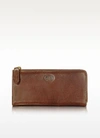 THE BRIDGE STORY DONNA BROWN LEATHER ZIP WALLET