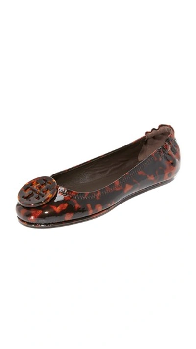 Tory Burch 'minnie' Travel Ballet Flat (women) In Tortoise