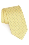 Ferragamo Buoy Gancini Classic Tie In Yellow