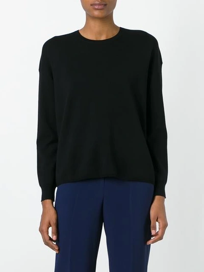Shop Theory Round Neck Jumper In Black