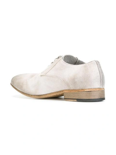 Shop Marsèll Round Toe Derbies In Grey