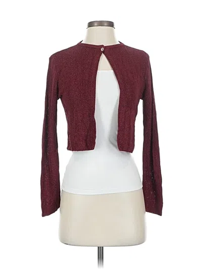 Pre-owned Vertigo Cardigan Sweater In Burgundy