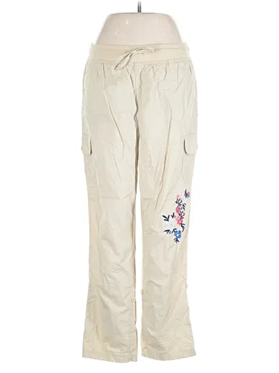 Pre-owned Woman Within Cargo Pants In White