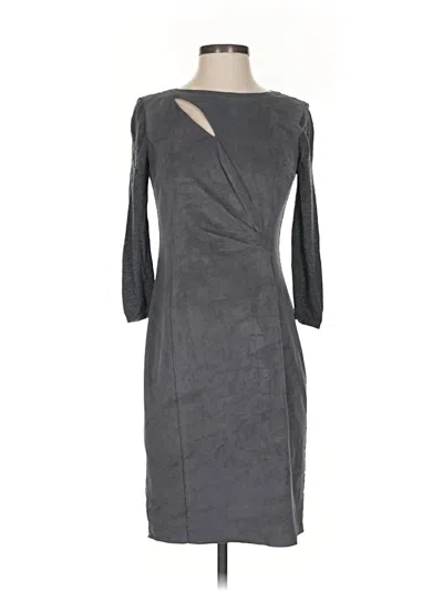 Pre-owned Elie Tahari Cocktail Dress In Gray