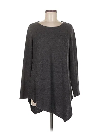 Pre-owned New York And Company Pullover Sweater In Gray