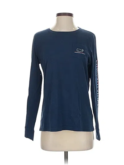 Pre-owned Vineyard Vines Long Sleeve T-shirt In Blue