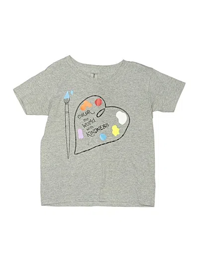Pre-owned Gildan Kids' Short Sleeve T-shirt In Gray