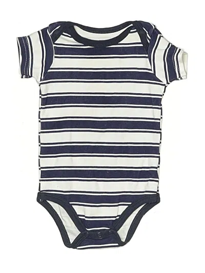 Pre-owned Hb Babies' Short Sleeve Onesie In Blue