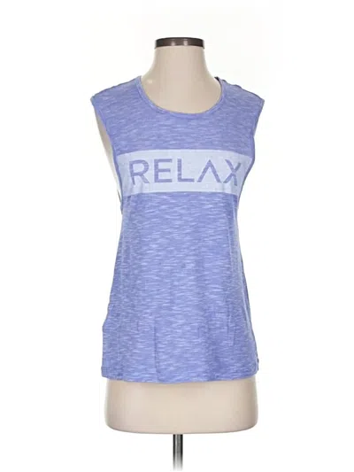Pre-owned Lorna Jane Active Sleeveless T-shirt In Purple