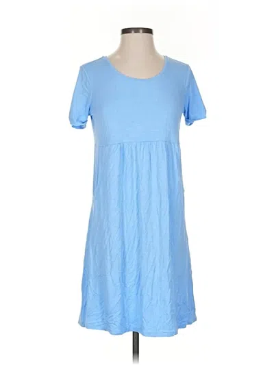 Pre-owned Jjill Casual Dress In Blue