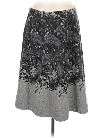 Pre-owned Talbots Wool Skirt In Gray