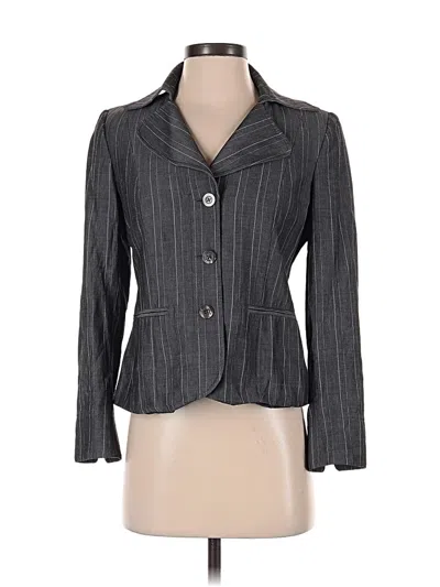 Pre-owned Ellen Tracy Blazer Jacket In Gray