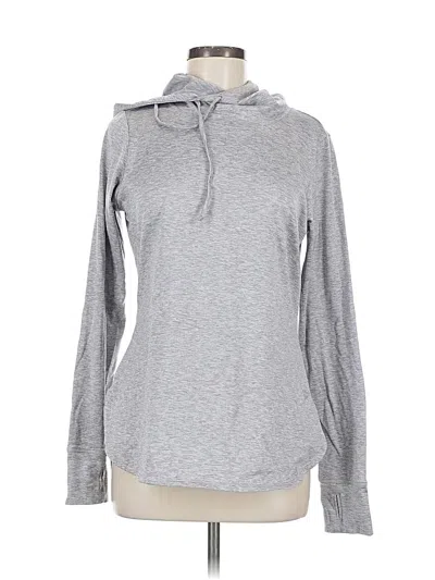 Pre-owned Reebok Pullover Hoodie In Gray