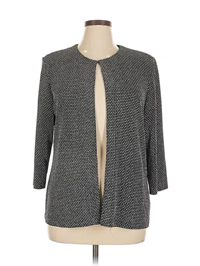Pre-owned Alex Evenings Cardigan Sweater In Gray