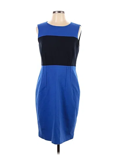 Pre-owned Tahari Cocktail Dress In Blue