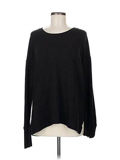 Pre-owned Athleta Pullover Sweater In Black
