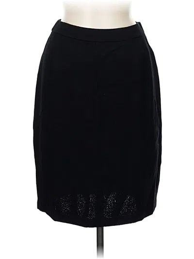 Pre-owned St. John Basics Formal Skirt In Black