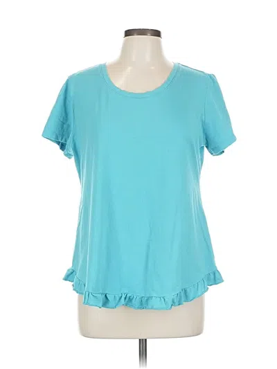 Pre-owned Isaac Mizrahi Live Short Sleeve T-shirt In Blue