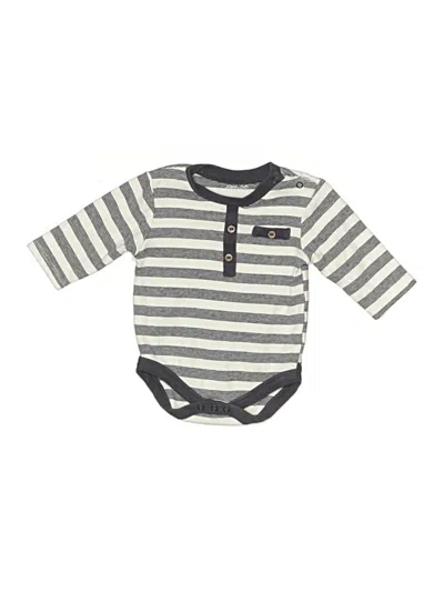 Pre-owned Rene Rofe Kids' Long Sleeve Onesie In Gray