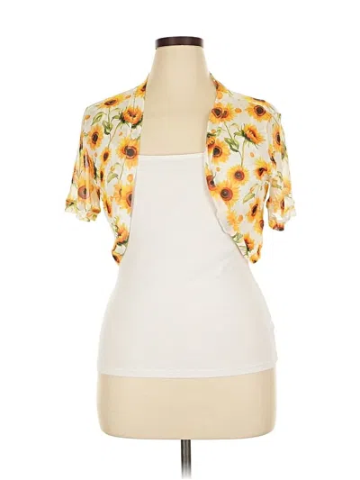 Pre-owned Unbranded Cardigan Sweater In Yellow