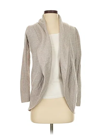 Pre-owned Barefoot Dreams Cozychic Lite Cardigan Sweater In Gray