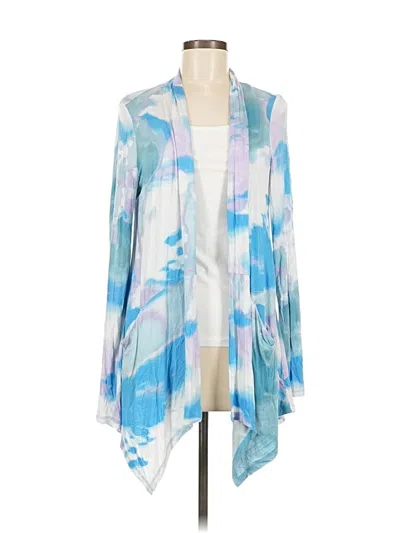 Pre-owned Logo By Lori Goldstein Cardigan Sweater In Blue