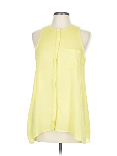 Pre-owned Lush Sleeveless Blouse In Yellow
