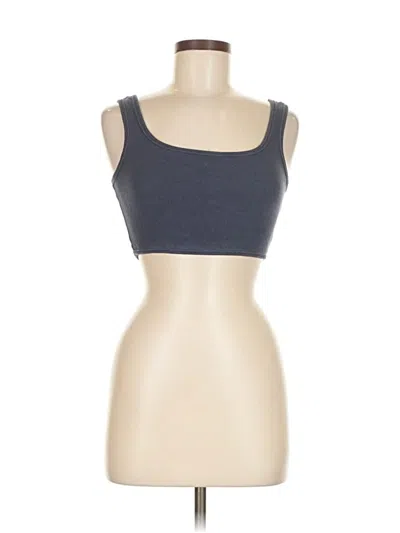 Pre-owned Garage Tank Top Gray Strapless Neckline Tops