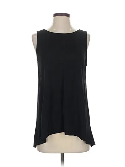 Pre-owned Ann Taylor Sleeveless Blouse In Black