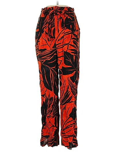Pre-owned Zara Trf Casual Pants In Red