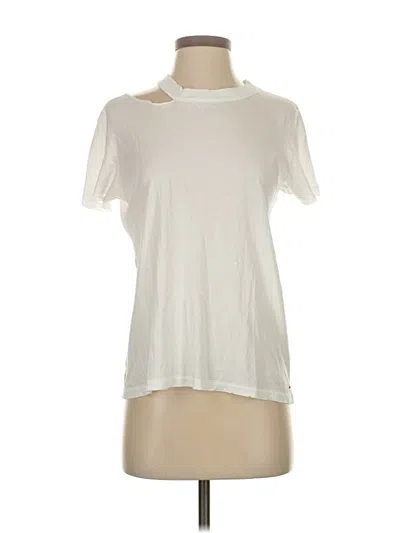 Pre-owned N:philanthropy Short Sleeve Turtleneck In White