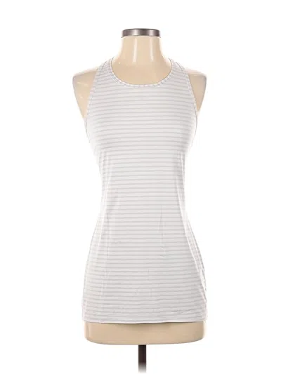 Pre-owned Athleta Tank Top Silver Halter Neckline Tops
