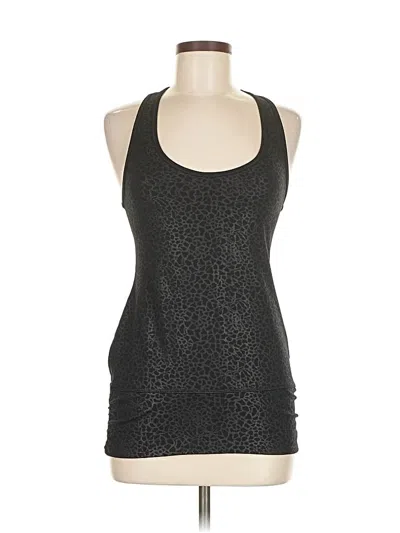 Pre-owned Zella Tank Top Black Halter Neckline Tops