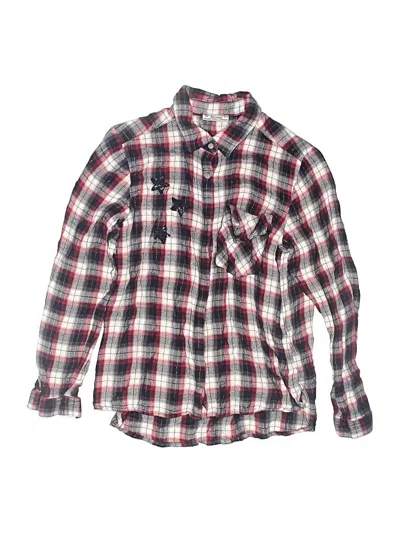 Pre-owned Mayoral Kids' Long Sleeve Button Down Shirt In Red