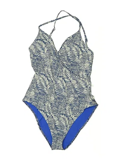 Pre-owned Lemlem One Piece Swimsuit In Blue