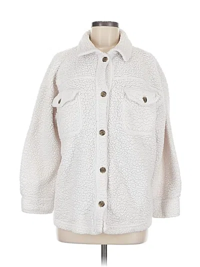 Pre-owned 32 Degrees Faux Fur Jacket In White