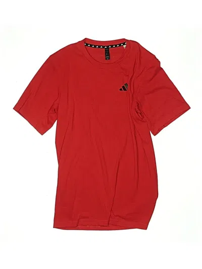 Pre-owned Adidas Originals Kids' Short Sleeve T-shirt In Red