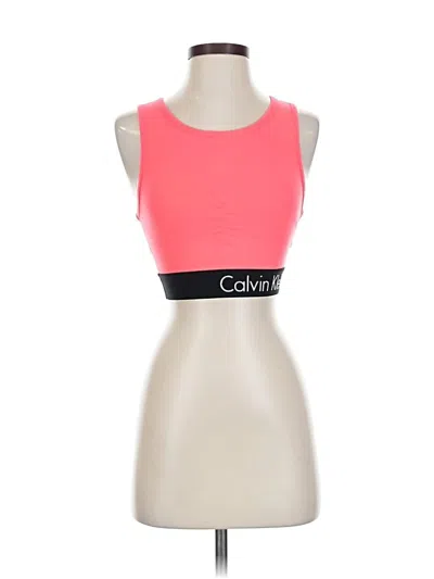 Pre-owned Calvin Klein Performance Sports Bra In Pink