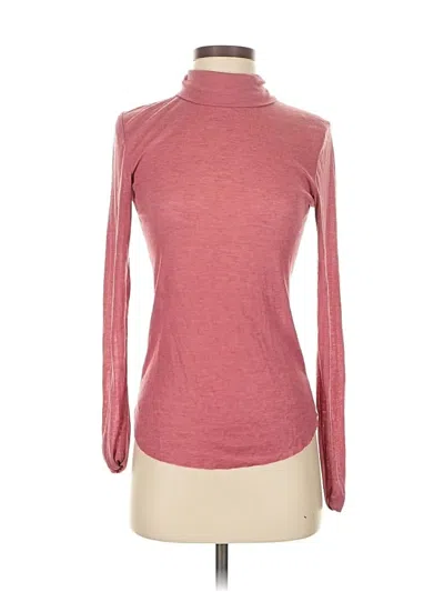 Pre-owned Molly Bracken Long Sleeve Turtleneck In Pink