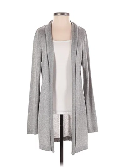 Pre-owned Chico's Cardigan Sweater In Gray