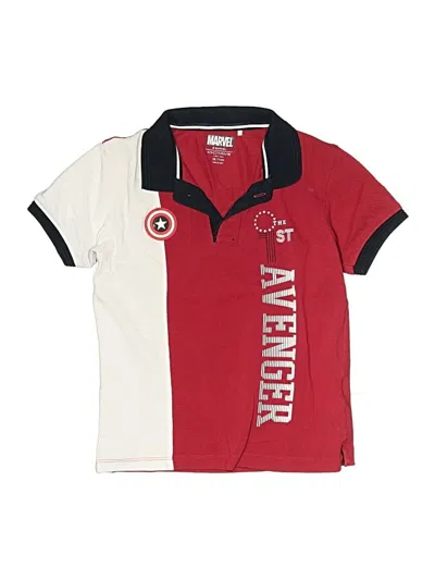 Pre-owned Marvel Kids' Short Sleeve Polo Shirt In Red