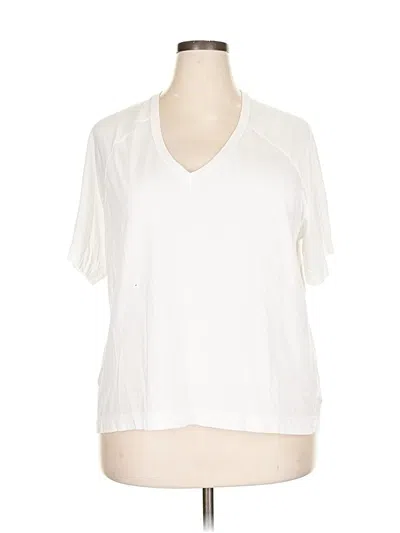 Pre-owned Zella Short Sleeve T-shirt In White