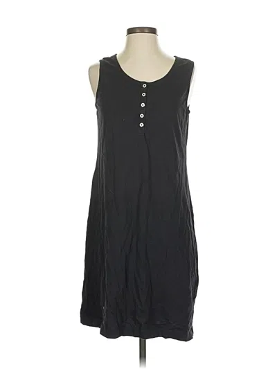 Pre-owned Lands' End Casual Dress In Black