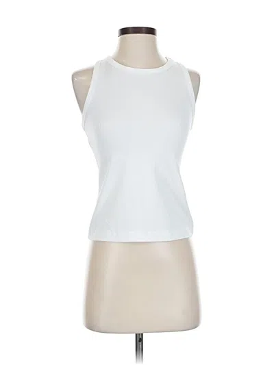 Pre-owned Flx Tank Top White Halter Neckline Tops